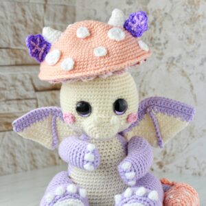 Mushroom Crochet Dragon Baby